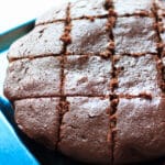 Skinny chocolate brownies made with applesauce and Greek yogurt that are almost cupcake-like in texture. These yummy, healthy (or at least healthier), easy brownies make for a great guilt-free dessert. | trialandeater.com