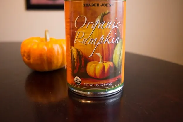 trader joe's organic pumpkin can