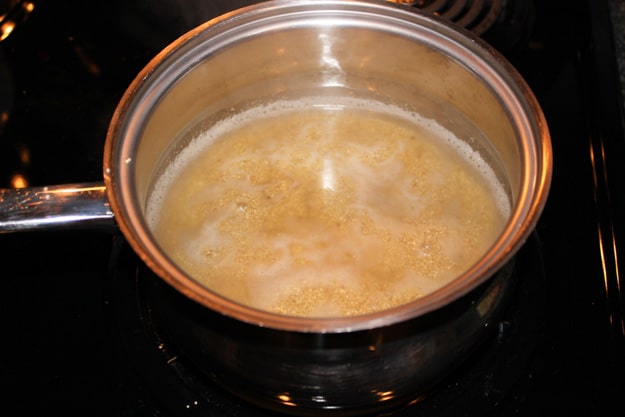 cooking quinoa on stovetop