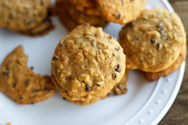 Pumpkin Oatmeal Chocolate Chip Cookies