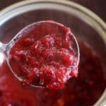 Slightly sweet cranberry sauce