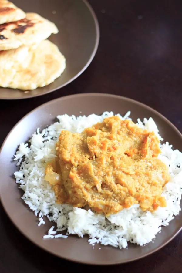 Crockpot red lentils