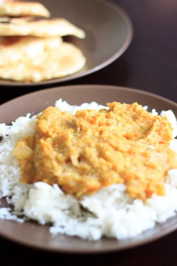 Crockpot red lentils