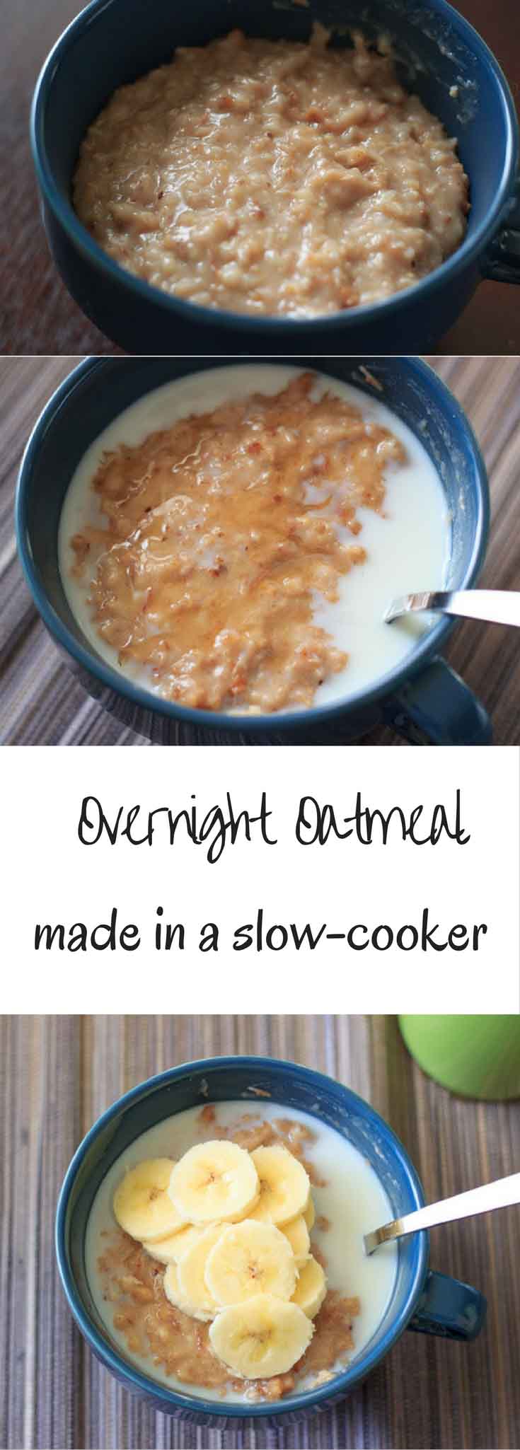 Overnight Crockpot Slow Cooker Baked Oats - Foodess