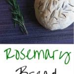 Fresh rosemary bread. Not only delicious but will make your kitchen smell wonderful!