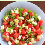 Chopped Caprese salad. An easy way to enjoy this delicious appetizer any time you want! This fresh salad will keep you coming back for more.