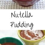 Nutella in pudding = deliciousness. With only 4 ingredients, this is a super yummy way to enjoy Nutella in refrigerated form!