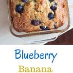 Blueberry banana bread - double the fruit and double the deliciousness! All the sweet slices will be gone before you know it.