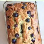 Blueberry banana bread - double the fruit and double the deliciousness! All the sweet slices will be gone before you know it.