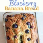 Blueberry banana bread - double the fruit and double the deliciousness! All the sweet slices will be gone before you know it.