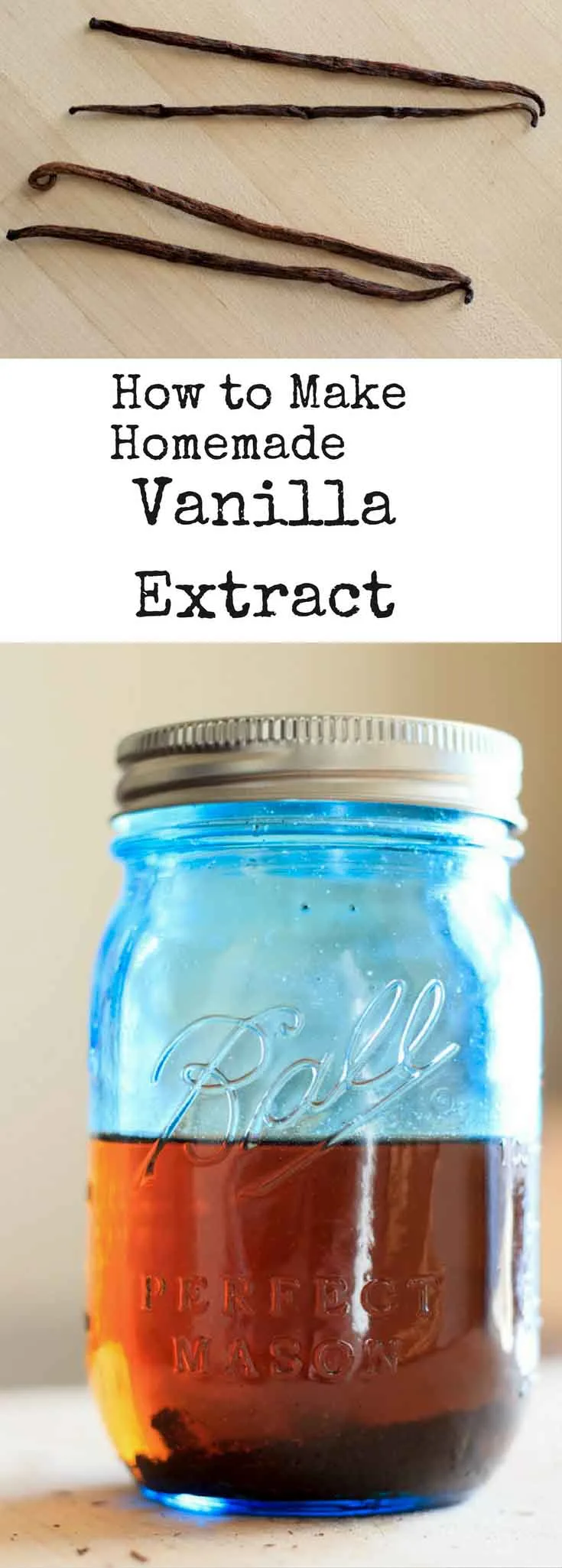 How to make homemade vanilla extract pin
