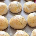 Delicious homemade burger buns mixed, raised and ready in under an hour!