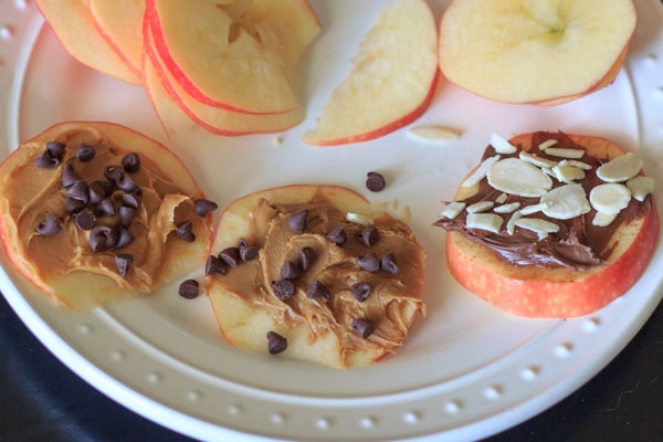 Apple cookies are a fun way to get your apple a day! Load up slices of apple with your favorite toppings for a sweet, satisfying, guilt-free snack!