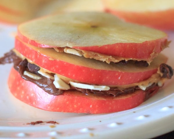 Apple cookies are a fun way to get your apple a day! Load up slices of apple with your favorite toppings for a sweet, satisfying, guilt-free snack!