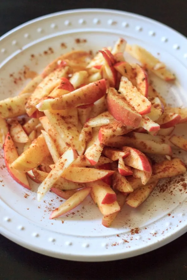 Spicy and sweet and weirdly addicting - I call them apple matchsticks!
