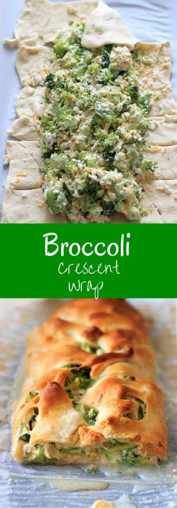 Broccoli and cheese goodness all wrapped up in crescent roll dough. Easy, quick vegetarian dinner, made healthy by swapping out the mayonnaise!