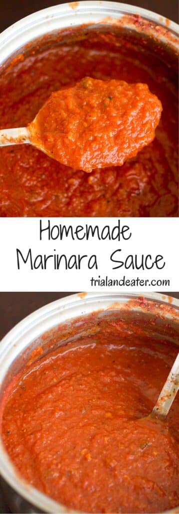Homemade marinara sauce. So easy, delicious and customizable, you won't want to buy store brand ever again!