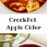 Homemade apple cider make in a crock pot, perfect to drink on a cold winter day. Can customize to your tastes, and is a great homemade treat for everyone!