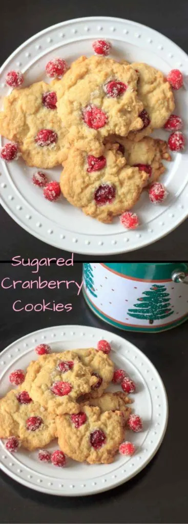 Sugared cranberry cookies pinterest pin