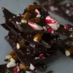 Peppermint thin bark, two ways. A delicious, simple peppermint bark with just a few ingredients!