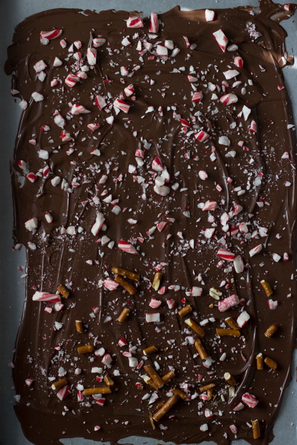 Peppermint thin bark, two ways. A delicious, simple peppermint bark with just a few ingredients! 