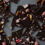 Peppermint thin bark, two ways. A delicious, simple peppermint bark with just a few ingredients!
