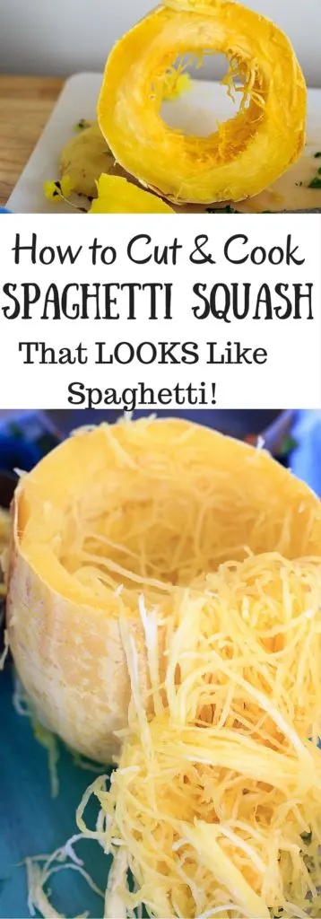 How to cut and cook a spaghetti squash in multiple ways pin