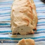 Good old fashioned Italian Bread. Very easy dough consistency and a great (vegan) addition to any meal!