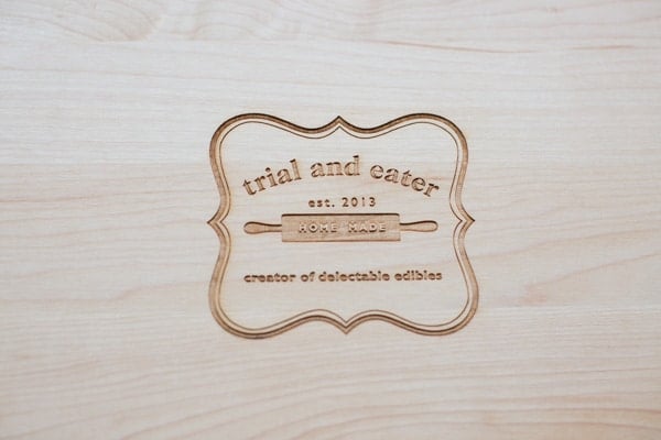 Trial and Eater custom cutting board