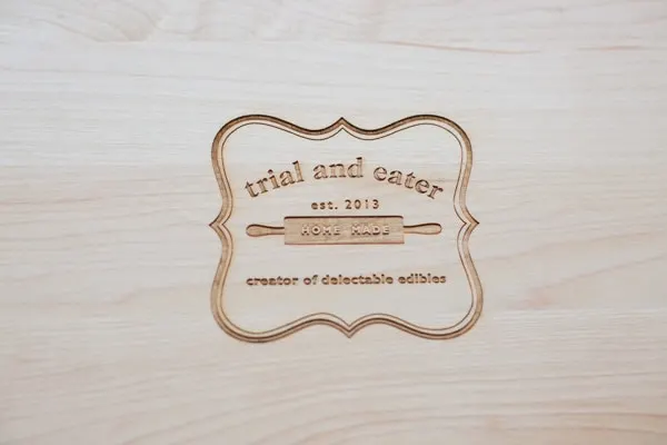 Trial and Eater custom cutting board