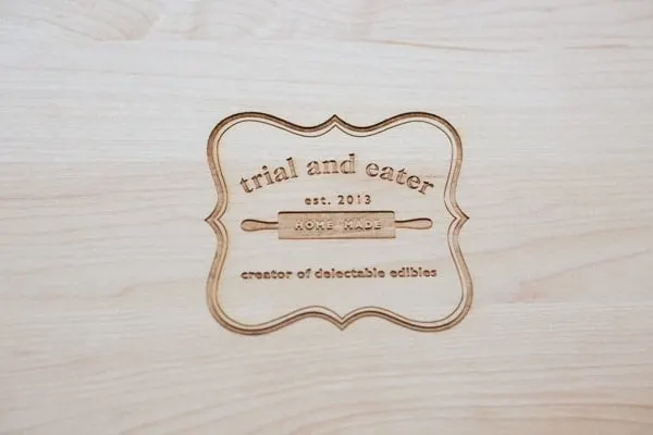 Trial and Eater custom cutting board