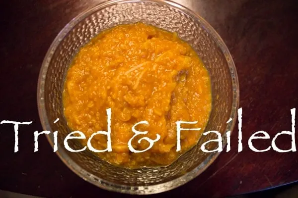 tried and failed pumpkin coconut quinoa