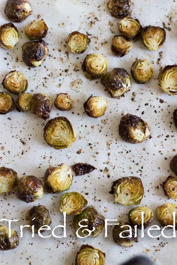 burnt brussels sprouts