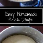 Easy Homemade Pizza Dough - Make your own dough in less time than ordering in. Quick yeast dough will make dinner prep easy!