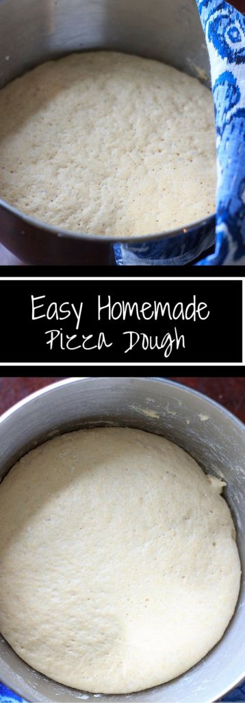 Easy Homemade Pizza Dough - Make your own dough in less time than ordering in. Quick yeast dough will make dinner prep easy! 