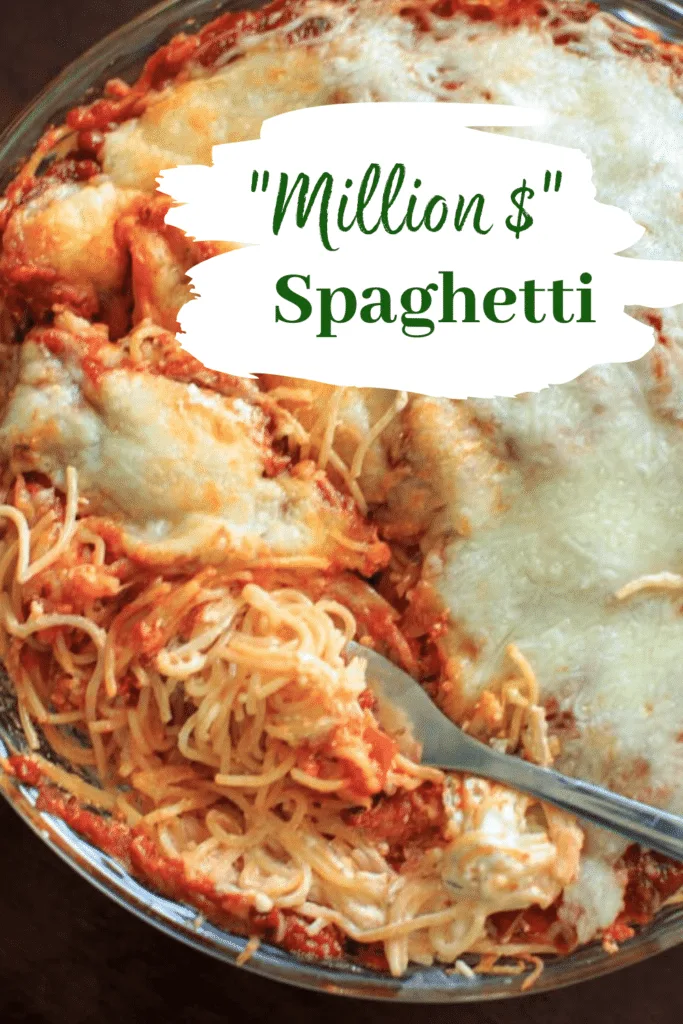 Meatless Million Dollar Spaghetti Casserole 