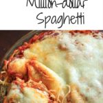 Vegetarian Million Dollar Spaghetti - Pasta casserole with a cream cheese layer that will feed a crowd.