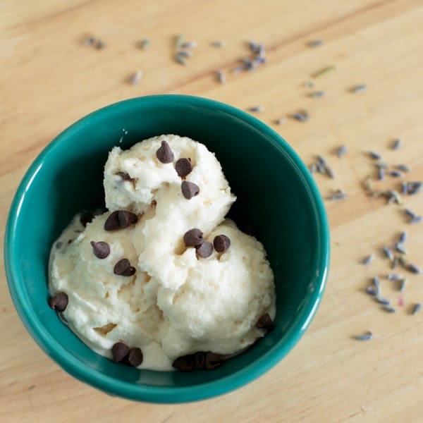 Lavender Honey Ice Cream with Chocolate Chips - The perfect unique ice cream flavor for that will have everyone asking for more.