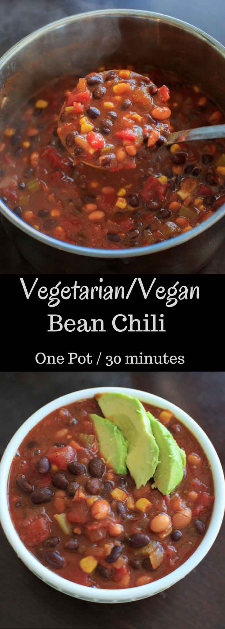Vegetarian Chili glutenfree, veganfriendly, ready in 30 minutes