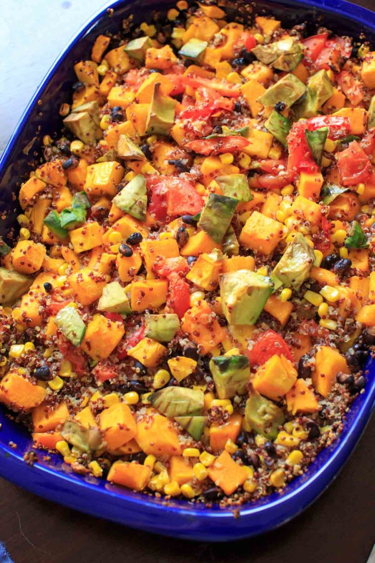 Butternut Squash Quinoa Casserole vegan friendly, glutenfree, 30 minutes
