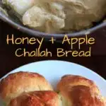 Honey Apple Challah Bread. A family favorite that is sweetened up with honey and apple chunks and braided together. Great for holidays!