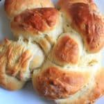 Honey Apple Challah Bread. A family favorite that is sweetened up with honey and apple chunks and braided together. Great for holidays!