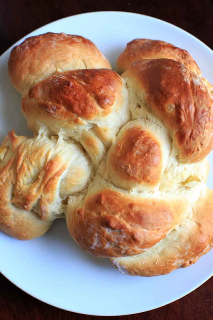 Honey Apple Challah Bread braiding video, great for holidays