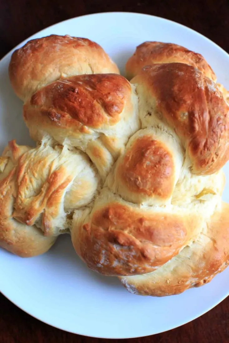 Honey Apple Challah Bread. A family favorite that is sweetened up with honey and apple chunks and braided together. Great for holidays!