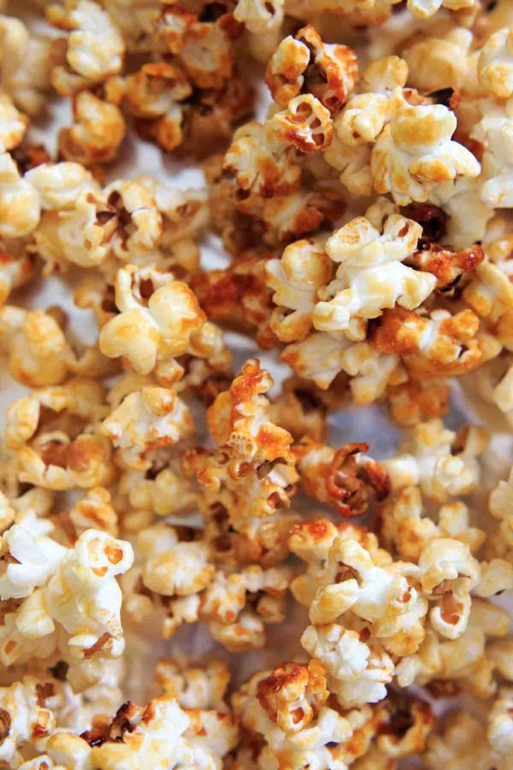 Close up shot of kettle corn popcorn