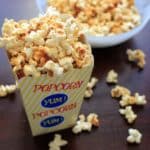 Sweet and salty kettle corn. A highly addictive, easy snack that takes 5 minutes and 4 ingredients!