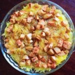 Maple Apple Spaghetti Squash Bake - a vegan friendly, gluten free veggie side dish that is great for family dinners and holidays.