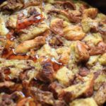 Overnight French Toast Casserole with cinnamon, vanilla and a secret ingredient. As healthy as french toast can be while still being an easy and delicious breakfast to feed a crowd.