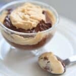 Vegan Chocolate Peanut Butter Mousse. A sweet and healthy dessert that uses avocado instead of cream.