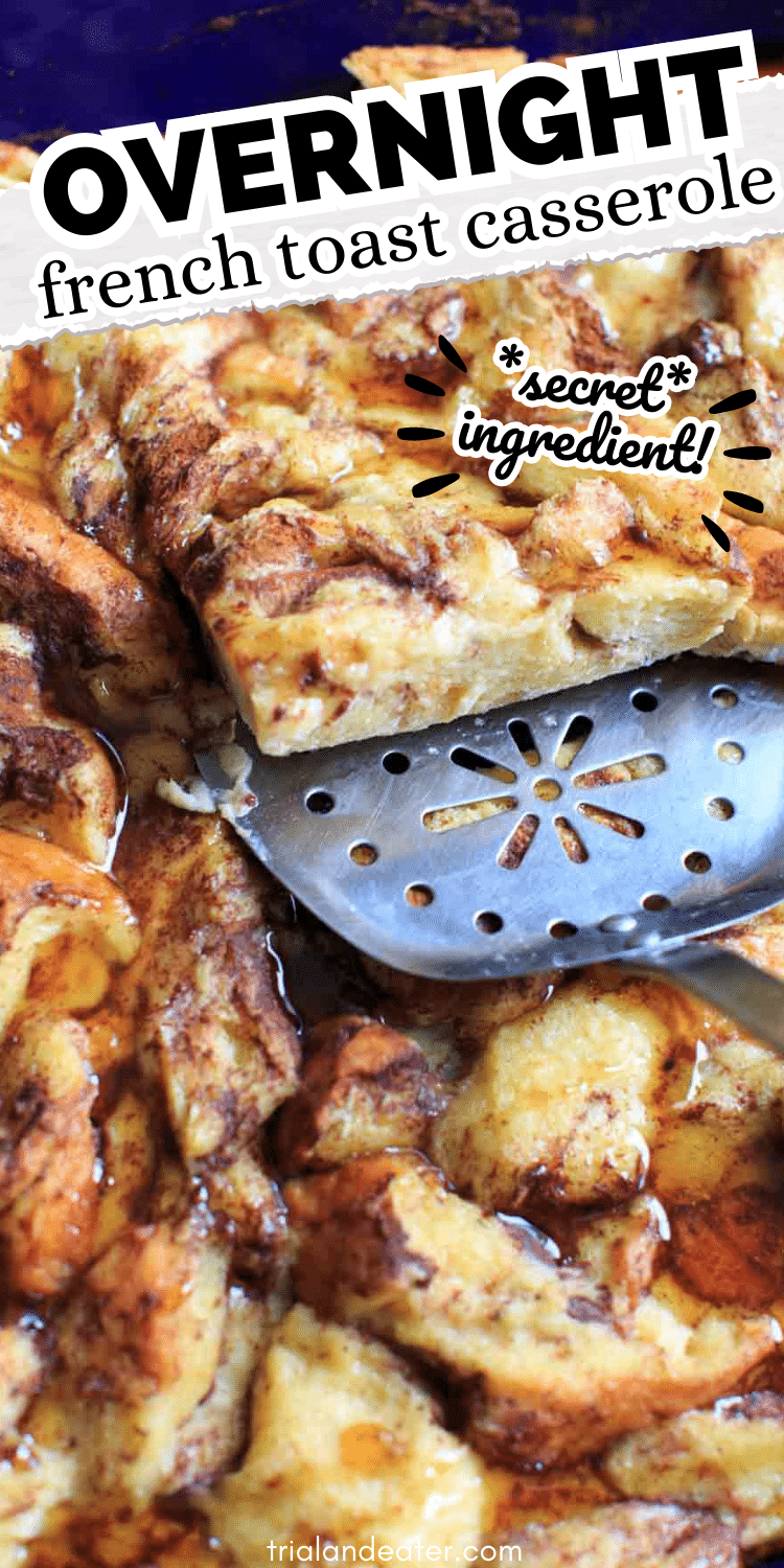 overnight french toast casserole pin